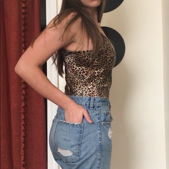 Assorted brands Leopard print tank top - Picture 2 of 4